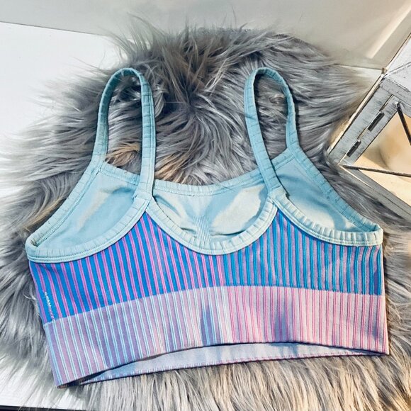 No Boundaries Juniors' Seamless Color Block Ribbed Brami Bralette Size Small - Picture 4 of 5